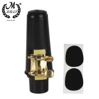 M MBAT Pieza De Bocina Para Saxofón Alto Tenor Soprano Plástico Con Tapa Y Hebilla De Metal Almohadilla Dental Accesorios De Instrumentos De Viento - details 8