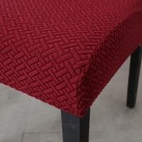 Funda De Silla De Comedor Elástica Gruesa Y Elegante Para Cocina Hotel Boda Banquete Cubierta De Silla Moderna En Tela Spandex/Poliéster - details 24
