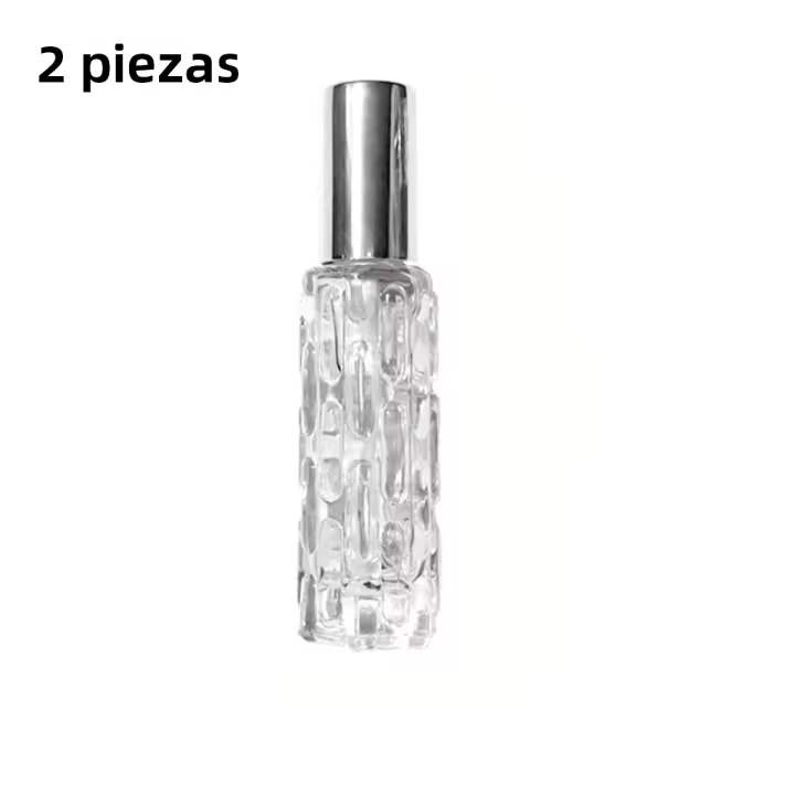 Botella De Perfume De Vidrio Recargable 10ml Con Cabeza De Pulverización De Aluminio Dispensador De Perfume Vaciado - 1