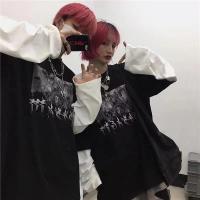 Camiseta Oversized Y2K Emo Para Hombre Verano Estilo Coreano Harajuku Streetwear Dark Academia Hip Hop Alt Con Mangas Largas - details 3