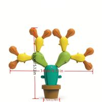 Juguete Educativo Para Niños Cactus De Equilibrio De Silicona Juego De Pila Para Desarrollo De Habilidades Motoras Finas Regalo De Cumpleaños Para Niños - details 1