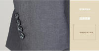 Traje De Boda Para Hombre Estilo Coreano Ajustado Dos Botones Conjunto Formal Con Pantalones De Alta Calidad Para Todas Las Estaciones - details 12