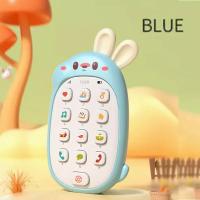 Juguete De Masticar Para Bebé Teléfono Sin Batería No Tóxico Y Sin Olor Multifuncional Con Música Conejo Infantil - details 9