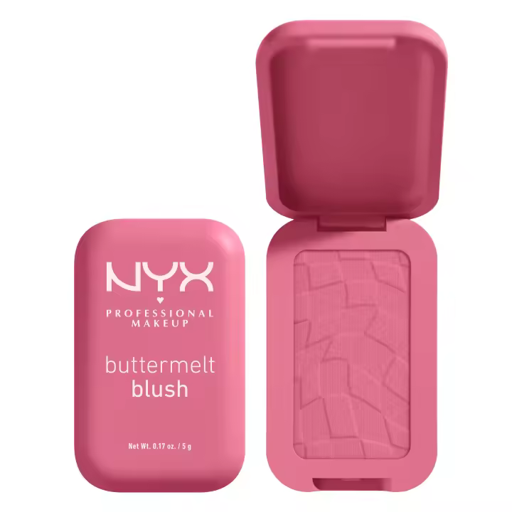 NYX Professional Makeup | Buttermelt Blush, Colorete en polvo, 12 horas de duración, resistente a la decoloración y a la transferencia, tono 06 For the Butta, 1 unidad - 1