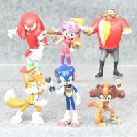 Set De 6 Figuras Miniatura Sonic Personajes De Peluche Shadow Y Cola Modelo De Juguetes Para Niños 5-7cm Regalo De Cumpleaños - details 14