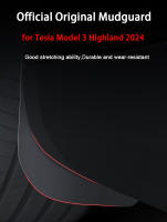 Mangas De Barro Para Tesla Model 3 Highland 2024 Guardabarros Oficiales Antelastos Delanteros Y Traseros Accesorios Model3 Material TPE - details 0