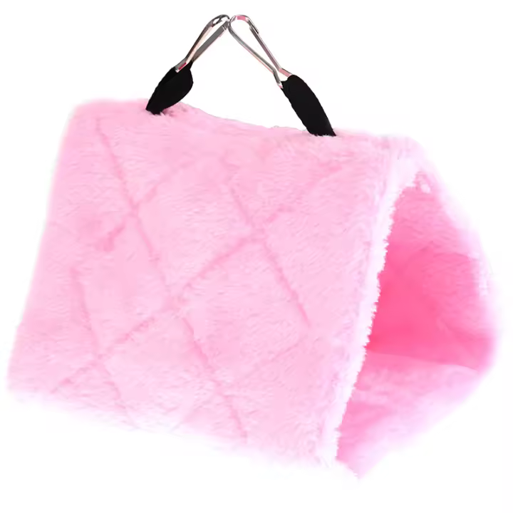 Caja De Hamster Para Perro Caliente Colgante Nido Para Papagayo Budgie Cacatúa Ratón Juguete De Invierno Material Seguro Tamaño Adequado - 1