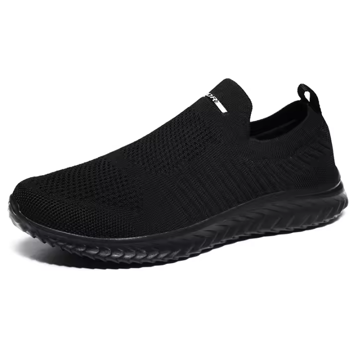 Zapatos De Vulcanización Para Hombre Malla Zapatos Ligeros Y Cómodos Zapatillas De Moda Otoño Slip on Zapatos Planos Male Loafers - 1