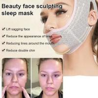 Máscara Para Levantar El Rostro Y Modelar La V Line Nueva Diseño Con Correa Para Esculpir El Rostro Y Adelgazar Facialmente Mascarilla De Noche Para Lifting Delrostro - details 0