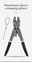 Herramienta De Amarre De Acero Carbono Para Cable De Pesca Ferrules De Tubo De Aluminio Doble Barril Hasta 2.0mm Multifuncional - details 0