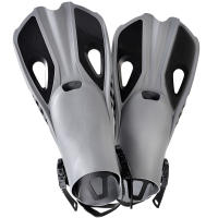 Aletas De Natación Ajustables De Silicona Para Adultos Y Niños Zapatos De Nado Cortos Para Diversión Y Viajes Talla Abierta Unisex - details 10