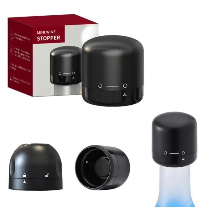 Champagne Stopper, Vacuum Losses, Black