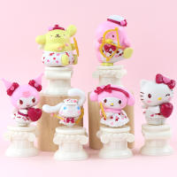 Caja Sorpresa Figura Sanrio Love Cupid Serie Cinnamoroll Anime De Dibujos Animados Hello Kitty Kuromi Muñeca Juguete Para Niñas Y Niños - details 4
