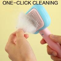 Cepillo Para Peluquería De Mascotas Para Perros Y Gatos Eliminador De Pelusa Desenredante Adecuado Para Cabello Largo Y Enredado Herramienta De Grooming - details 1