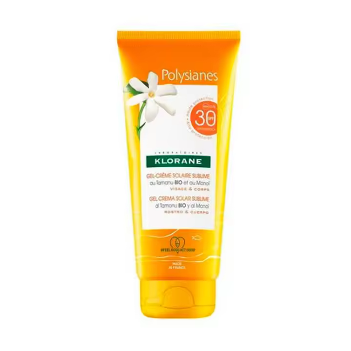 Klorane Polysianes Gel Crema Solar Sublime Spf30 Rostro Y Cuerpo 200ml - 1