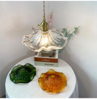 Lámpara Colgante De Vidrio Colorido LED Para Dormitorio Y Sala De Estar Estilo Art Decó Chandelier Colgante De Cobre Simple Para Bar Y Restaurantes - details 17