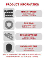 Ajustable R-Type Agarrador De Mano Para Ejercicio De Fuerza Contable Expansor De Muñeca Y Dedos Con Resorte Herramienta De Entrenamiento De Músculos De Los Brazos Y Manos - details 2