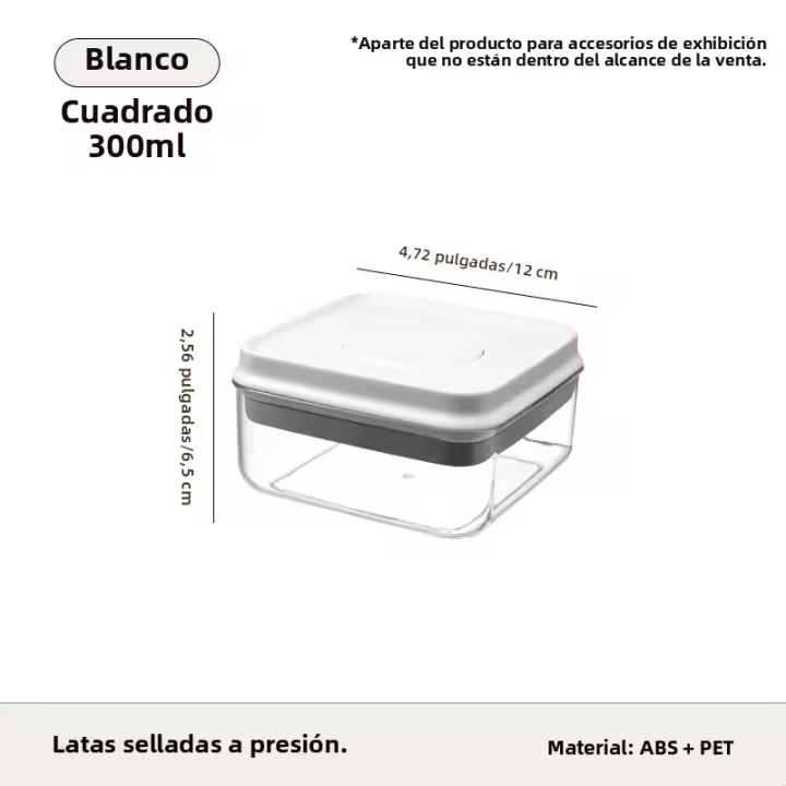 UFORU Juego De Alimentos De Grado Alimenticio En Caja De Almacenamiento De Cocina Jarra Sellada De Plástico Para Especias Y Bocadillos a Prueba De Humedad Estilo Coreano - 1