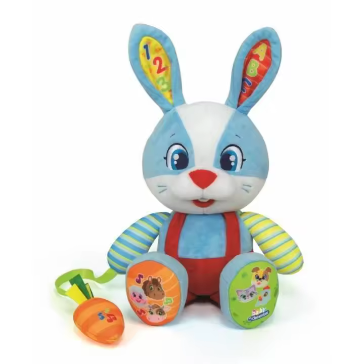PelucheValentin el conejo parlanchin de Clementoni - 1