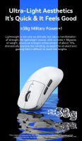 Nuevo Ratón Bluetooth Inalámbrico Attack Shark R6 Tres Modos Silencioso Ligero Para Esports Paw3950 Con Resolución De 42000 - details 2
