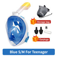 Máscara De Natación Completa Para Niños Y Adultos Antiniebla Respirador De Snorkeling Seguro Para Buceo Y Natación - details 10