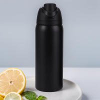Termo Doble Capa De Acero Inoxidable 24/32oz Con Manija Termo Aislado Espacial Kettle Taza Deportiva Botella De Agua Tumbler - details 24