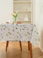Mantel Floral Impermeable 1 Pieza Para Restaurantes Y Eventos Hogareños Exteriores Boda Fiesta Banquete Estilizado Pastoral - details 5