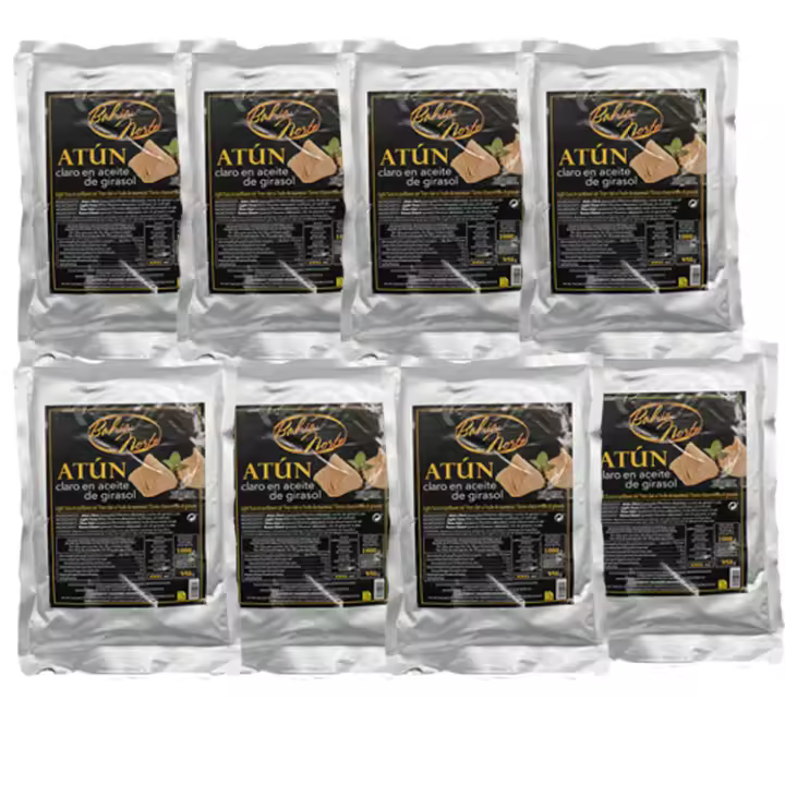 Atún en aceite de girasol bolsa 1000gr Bahia Norte by Arlequin - 1