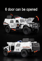 Coche De Juguetes Dongfeng Warrior 1/32 Modelo De Aleación Diecast SUV Coche De Policía Con Sonido Luz Pull Back Cuerpo De Metal Neumáticos De Goma Regalos Para Niños - details 9