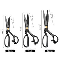Tijeras Profesionales WUTA De Acero Resistentes Y Afiladas Para Corte De Cuero Y Tecidos Herramientas De Artesanía De Alta Dureza Para Costura - details 0