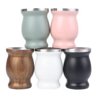 Juego De 8 Oz Bombilla Para Yerba Mate Con Taza De Acero Inoxidable Doble Y Cuchara Y Cepillo Aislante De Calor Anti Quemaduras - details 5