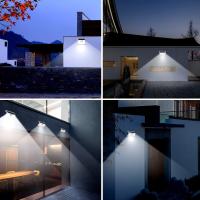 Luces Solares para Exterior, paquete de 4, 33 LED, impermeables IP65, Con sensor de movimiento, Luces Solares inalámstricas para patio y Escaleras. - details 5