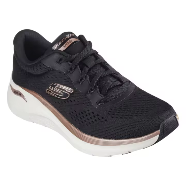 Deportivos Skechers Arch Fit 2.0 - Glow The Distance Para Mujerr Color Negro - 1
