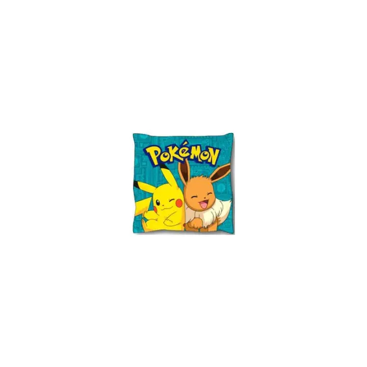 Cojín Pokémon Pikachu Y Eevee 38 x 38 cms - 1