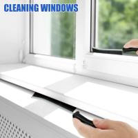 Cepillo De Limpieza Para Espacios Estrechos 10Pcs Cepillo De Níquel Con Cerdas Duraderas Para Limpieza De Ventanas Puertas Rallures De Ducha Y Salas De Baño - details 2