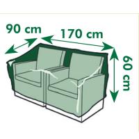 Nature Funda de muebles de jardín para 2 sillones 170x90x60 cm - details 3