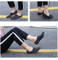 5 Pares De Calcetines Cortos Transpirables Para Mujer Y Hombre Color Sólido Anti-derrapantes De Algodón Cómodo Para Verano - details 9