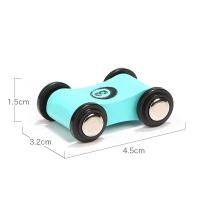 Juego De 4 Piezas De Coche De Carreras En Madera Para Niños Rampas De Reemplazo Para Juegos De Carreras Y Slides Mini Racer Para Niños - details 6