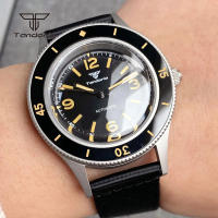 Reloj Automático Tandorio Domed Sapphire Crystal NH35 Vintage 40mm Para Hombres Luminoso Buzón De 120 Clicks 20atm Mecánico - details 0