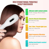Nuevo aplicador de medicina para el cuero cabelludo, peine para el cuidado del cabello con microcorriente EMS, guía de luz de color, peine de masaje con medicina líquida - details 1