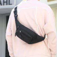 Bolsa De Cintura Para Hombres Impermeable Estilo Coreano Bolsa De Deporte Al Aire Libre Bolsa Transversal De Banano Monedero De Malla De Lona Material Principal Polyester - details 4