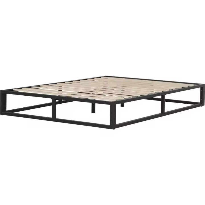 Somier de metal 140 x 190 cm - Negro - 1