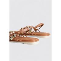 Isteria 25069 Sandalias Planas Mujer Cuero - details 2