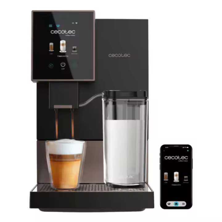 CAFETERA SUPER AUTOMATICA CREMMAET COMPACTCCINO CONNECTED BLACK ROSE - 1