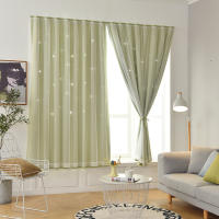 Cortinas De Blackout Con Patrón De Estrellas Para Niños Decoración De Habitación Y Sala Modernas 100% Poliéster Cortina Individual - details 16