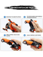 Coche Transformable En Robot Juguete Automático De Carreras Para Niños Regalo De Pascua Vehículo Push And Go Para Niños De 4 a 12 Años - details 7