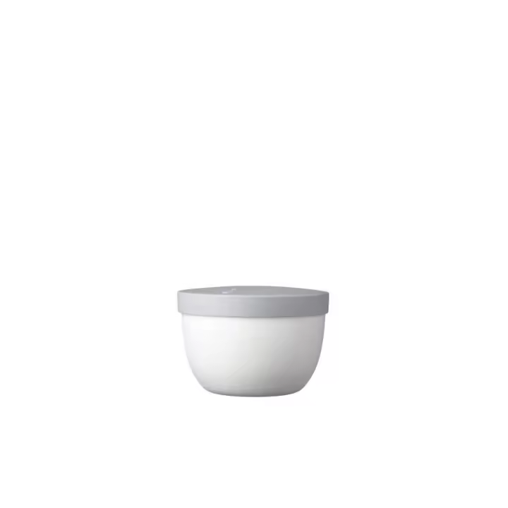 Mepal - Snackpot Ellipse - Recipiente para Alimentos para guardar y Transportar Aperitivos - Apto para Congelador, Microondas y Lavavajillas - 350 ml - White - 1
