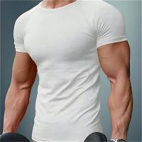 Camiseta De Compresión Para Hombre Fitness Running Deporte Acuático Secado Rápido Camiseta Deportiva Casual Manga Corta Primavera Verano - details 11
