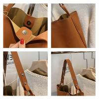 Nueva Bolso De Hombro Para Mujer En Cuero PU Gran Capacidad Bolsos De Compras Y Viaje Estilo Versátil Cierre Hasp - details 15