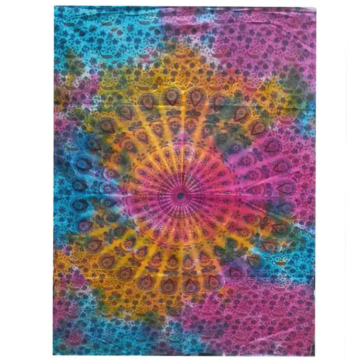 Arte de pared de algodón - Mandala redonda - 1